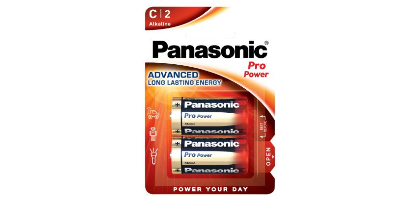 Pilas LR14 C Pro Power Panasonic - Blíster de 2 pilas