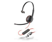 Auriculares con cable HP Poly Blackwire C3210 monoaural USB-C/A