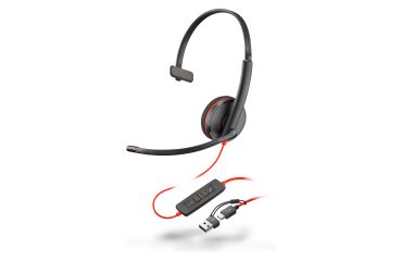 Auriculares con cable HP Poly Blackwire C3210 monoaural USB-C/A