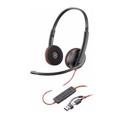 Auriculares con cable POLY BLACKWIRE C3220 biaural USB-C/A