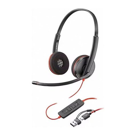 Auriculares con cable POLY BLACKWIRE C3220 biaural USB-C/A