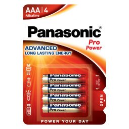 Pilas LR03 AAA Pro Power premium Panasonic - Blister de 4