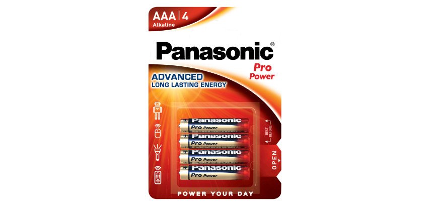 Pilas LR03 AAA Pro Power premium Panasonic - Blister de 4