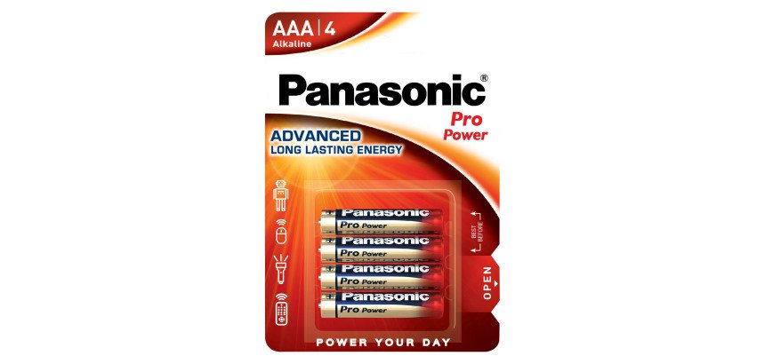 Pilas LR03 AAA Pro Power premium Panasonic - Blister de 4