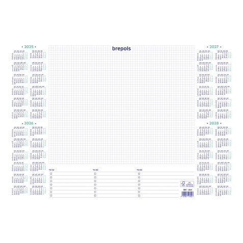 Bilingual table-mat Brepols 2023