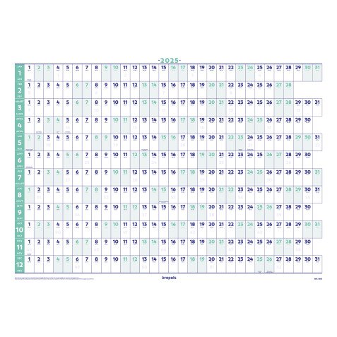 Tweetalige jaarplanner 2025 Brepols