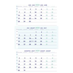 Tweetalige trimestriële kalender Brepols 2025