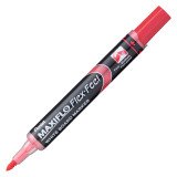 Uitwisbare marker Pentel Maxiflo Flex kegelpunt 4,6 mm rood + 1 bordenwisser gratis bij de aankoop van 12