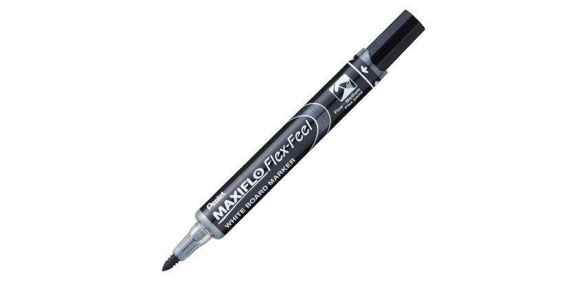 Erasable marker Pentel Maxiflo Flex Feel conical point 4,6 mm + 1 eraser for free at the purchase of 12