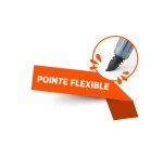 Pochette 4 marqueurs effaçable Pentel Maxiflo Flex pointe conique 4,6 mm