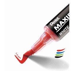 Rotulador borrable Pentel Maxiflo Flex punta cónica 4,6 mm - Paquete 4