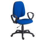 Chaise de bureau avec accoudoirs fixes non feu Prestige Jupiter