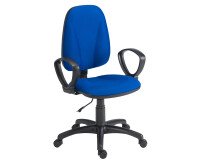 Chaise de bureau avec accoudoirs fixes non feu Prestige Jupiter