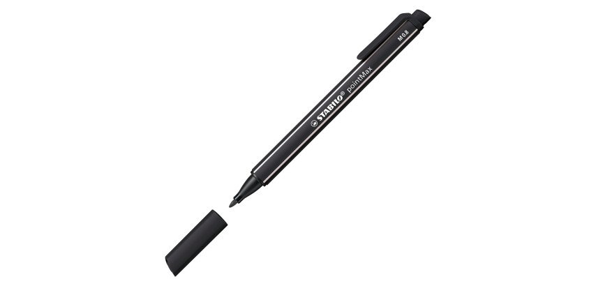 Viltstift Stabilo PointMax met dopje punt 1 mm - medium schrift 