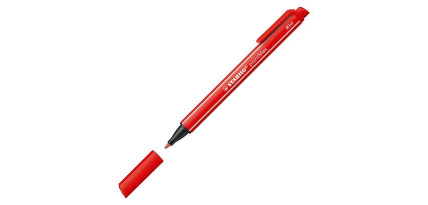 Stylo feutre Stabilo PointMax à capuchon pointe 1 mm - écriture moyenne
