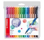 Stylo feutre Stabilo PointMax à capuchon pointe 1 mm - Pochette de 15