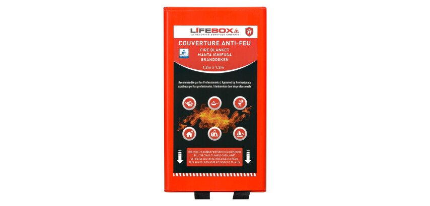 Fire blanket - 1,2 m x 1,2 m