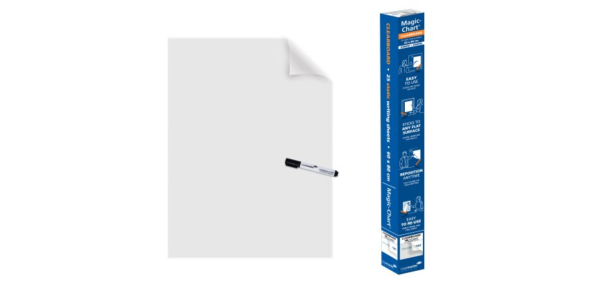 Legamaster magic chart clearboard 80 x 60 cm