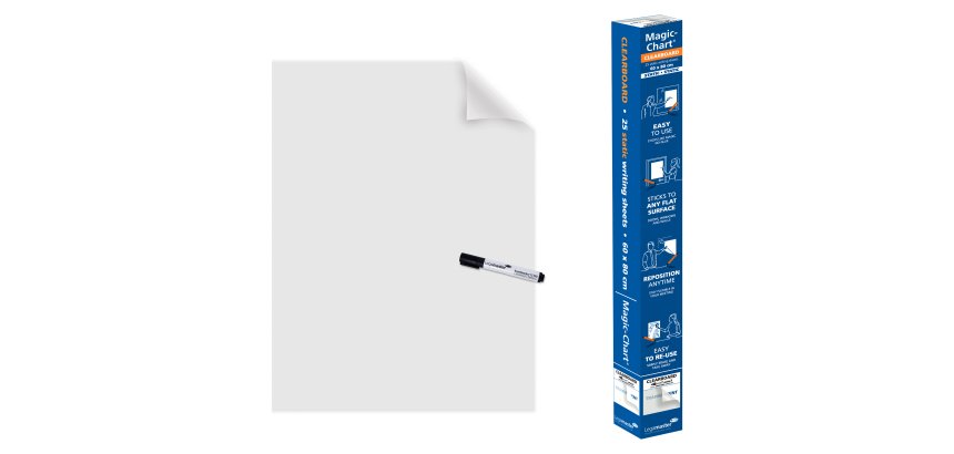 Legamaster magic chart clearboard 80 x 60 cm