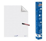 Feuilles blanches quadrillé Magic-Chart 60 x 80 cm - rouleau 25 feuilles