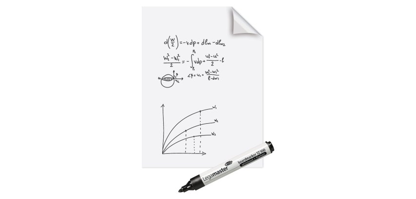 Repositionable and erasable electrostatic film Magic-Chart 60 x 80 cm - 25 sheets