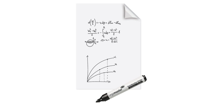 Feuille électrostatique repositionnable Magic-Chart 60 x 80 cm - 25 feuilles