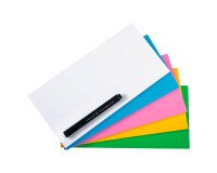 Notas electrostáticas reutilizables Magic-Chart Legamaster 10 x 20 cm colores surtidos - paquete de 250
