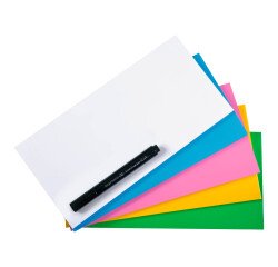 Notas electrostáticas reutilizables Magic-Chart Legamaster 10 x 20 cm colores surtidos - paquete de 250