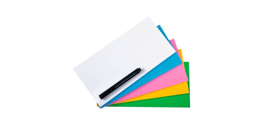 Notes repositionnable Magic-Chart 10 x 20 cm couleurs assorties - Paquet de 250