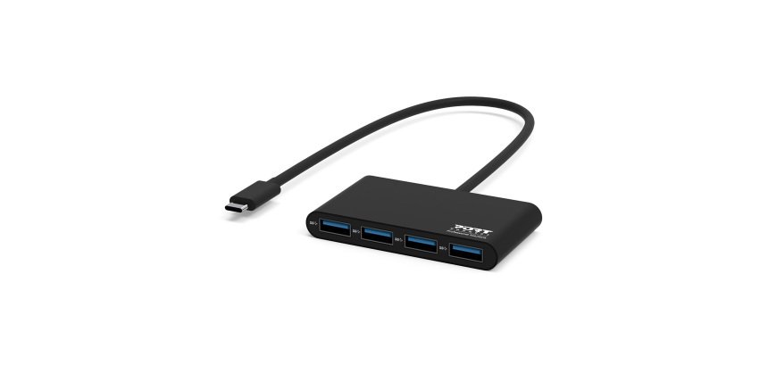 Hub 4 ports USB A  type C Port