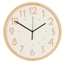 Reloj de pared de madera Oslo
