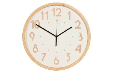 Reloj de pared de madera Oslo