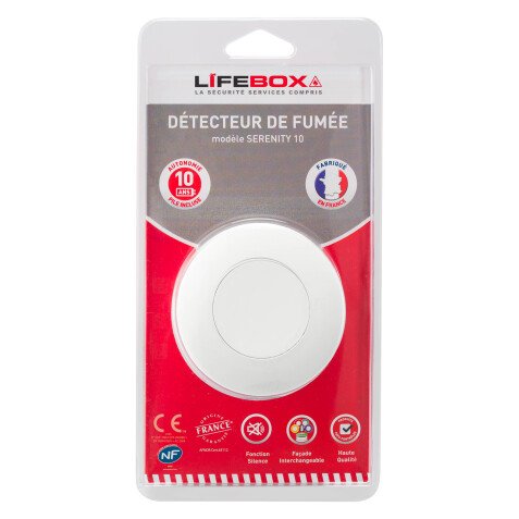 Détecteur de fumée - Autonomie 10 ans - Lifebox