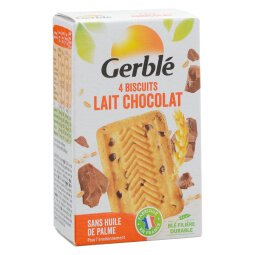 Biscuits chocolat au lait Gerblé x 4 - Boîte de 46 g