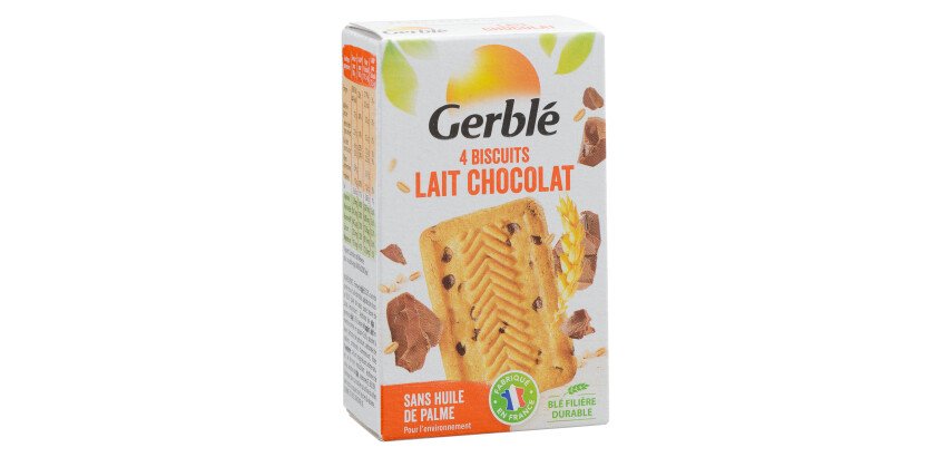 Biscuits chocolat au lait Gerblé x 4 - Boîte de 46 g