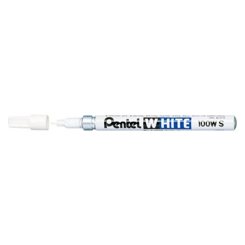 Marqueur permanent Pentel White 100W S peinture pointe conique 2 mm blanc