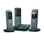 Trío 2 teléfonos + contestador automático inalámbrico Gigaset CL660A
