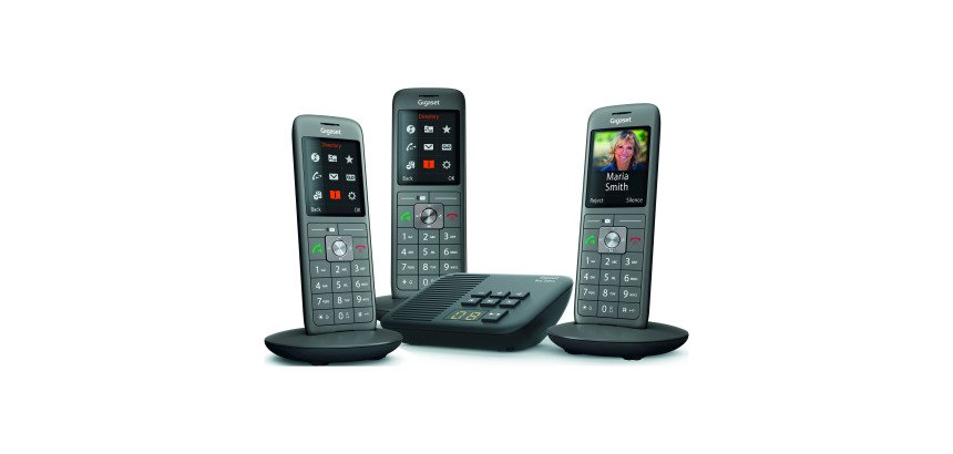 Trío 2 teléfonos + contestador automático inalámbrico Gigaset CL660A
