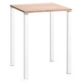 Table haute 80 x 80 cm chêne clair Exprim