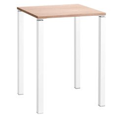 Table haute 80 x 80 cm chêne clair Exprim
