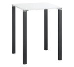 Mesa alta cuadrada Eden 80 x 80 cm blanca