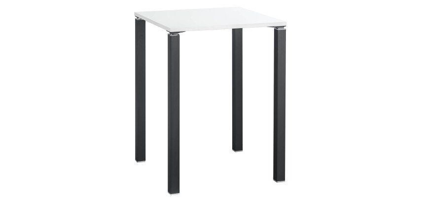 Table haute 80 x 80 cm blanche Exprim