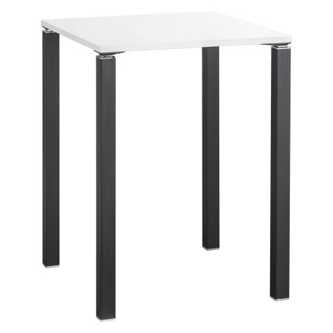 Table haute 80 x 80 cm blanche Exprim