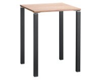 Mesa alta cuadrada Eden 80 x 80 cm roble claro