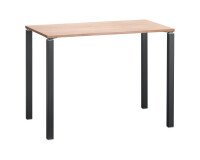 Mesa alta rectangular Eden 140 x 80 cm roble claro