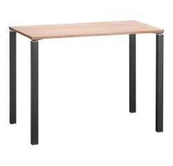 Mesa alta rectangular Eden 140 x 80 cm roble claro