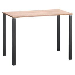 Table haute Eden Largeur 140 cm pied métal