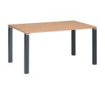 Bureau droit L 140 cm chêne clair Exprim