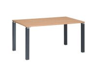 Bureau droit L 140 cm chêne clair Exprim