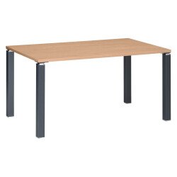 Bureau droit L 140 cm chêne clair Exprim